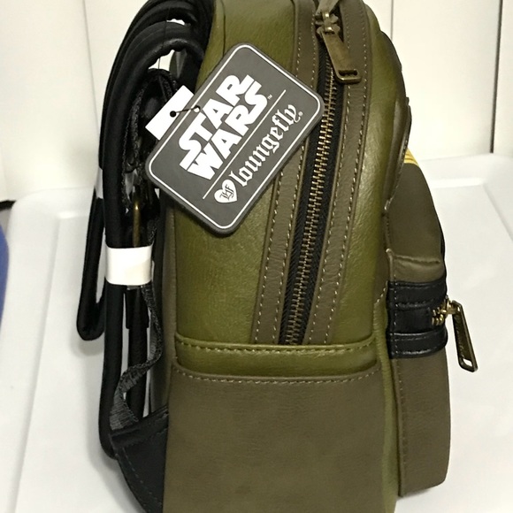 Star Wars Boba Fett Mini LoungeFly Backpack - Picture 6 of 6